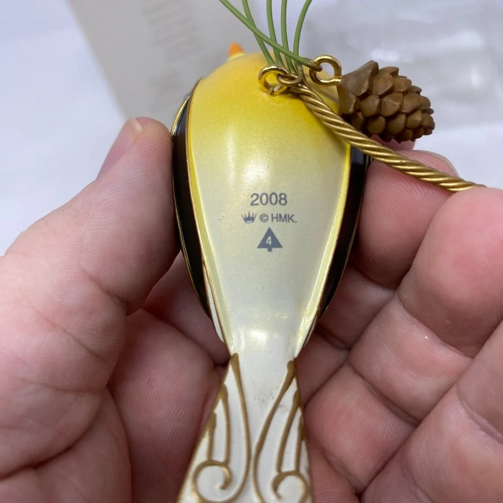 Hallmark‎ Keepsake Goldfinch Ornament 2008 Beauty of Birds Series Christmas Box